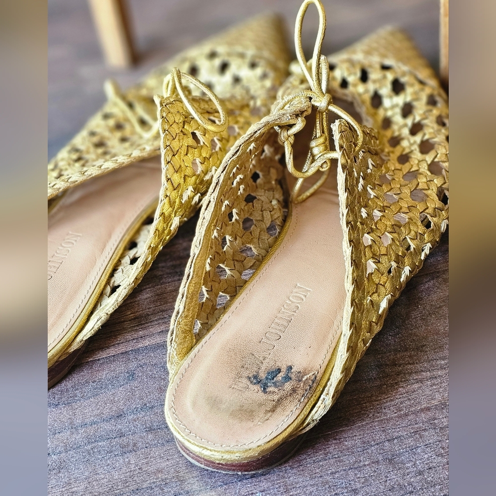Ulla Johnson Belen Flats Gold - Picture 5 of 10